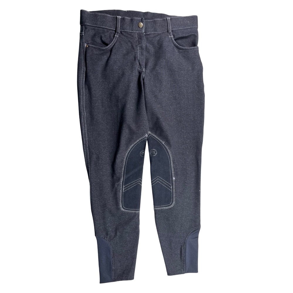 Ovation Riding Pants Womens 28R Black‎ Stretch Equestrian Breeches Horseback